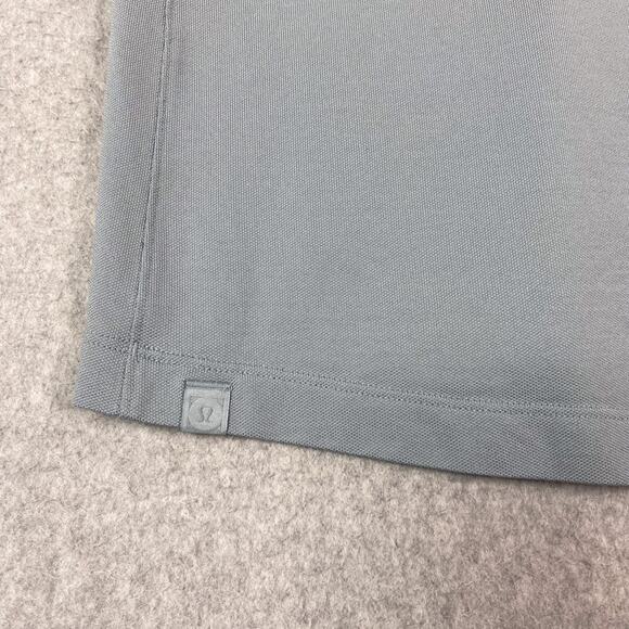 Lululemon Shirt Mens M Blue Cast Tech Pique Polo Bellagio Las Vegas - Picture 8 of 9
